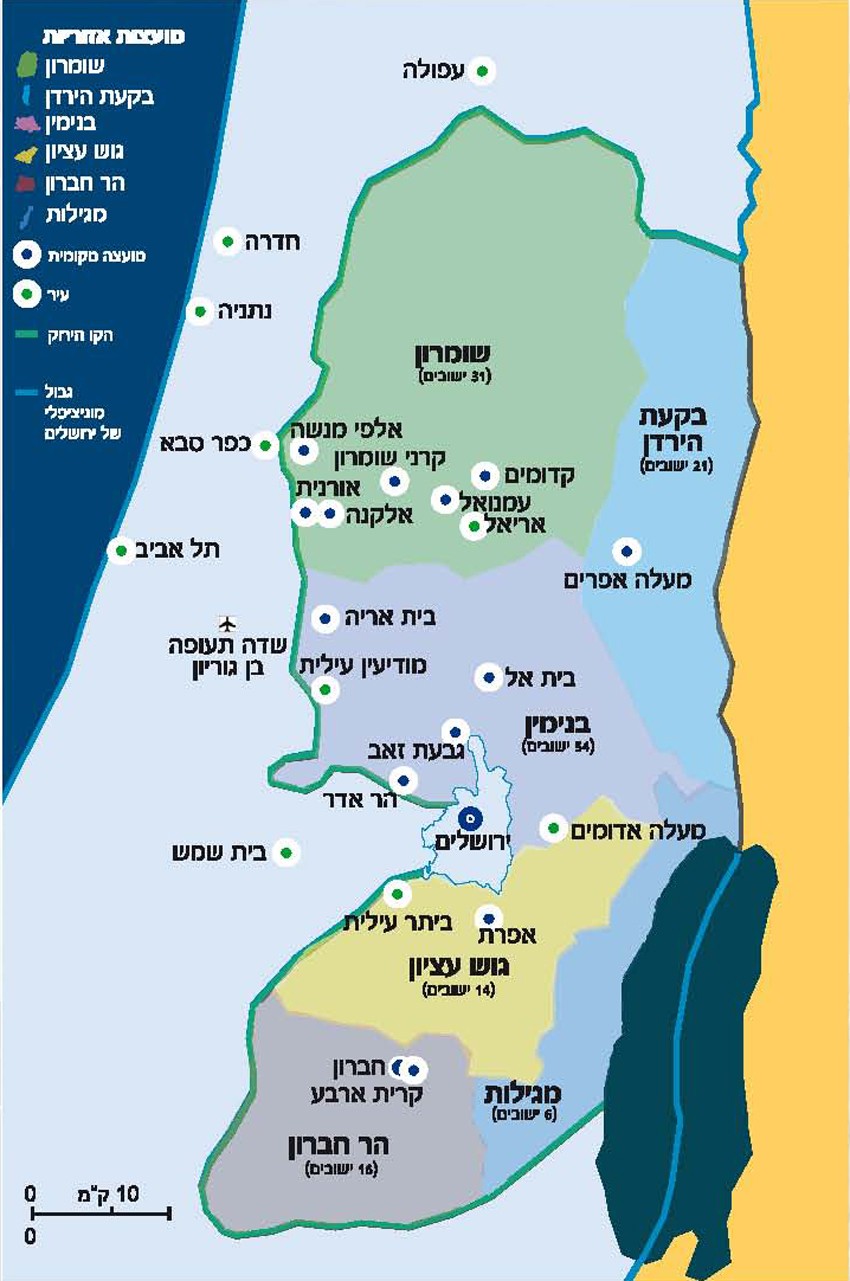 מפת אזור יהודה